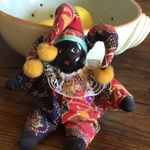 Black Americana Ceramic Face Jester